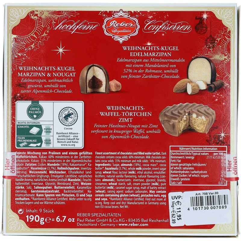  Reber Edle Vielfalt Weihnachts-Selektion 9er 