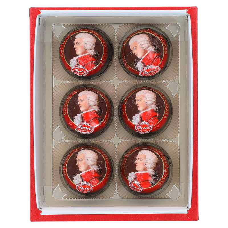  Reber Mozart Kugeln Dark Chocolate Vegan 6er 