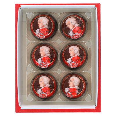  Reber Mozart Kugeln Dark Chocolate Vegan 6er 