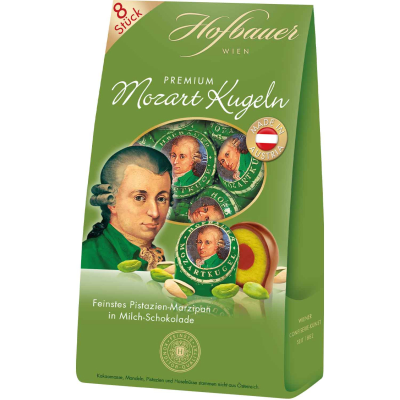  Hofbauer Wien Mozartkugeln Pistazie 160g 
