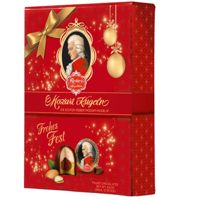  Reber Mozart Kugeln Weihnachten 12er 
