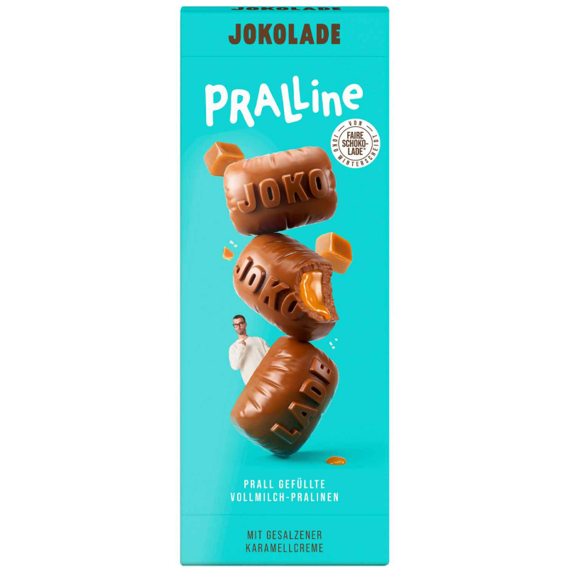  JOKOLADE PRALLINE mit gesalzener Karamellcreme 80g 