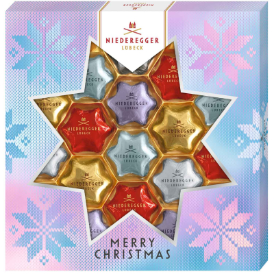  Niederegger Meister-Selektion Merry Christmas Sterne 250g 