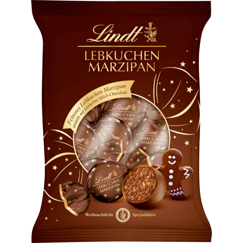  Lindt Lebkuchen Marzipan Kugeln 100g 