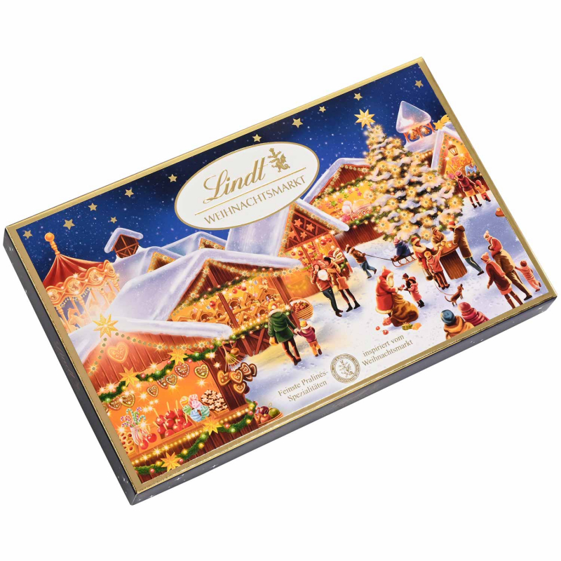  Lindt Weihnachtsmarkt Pralinés 130g 