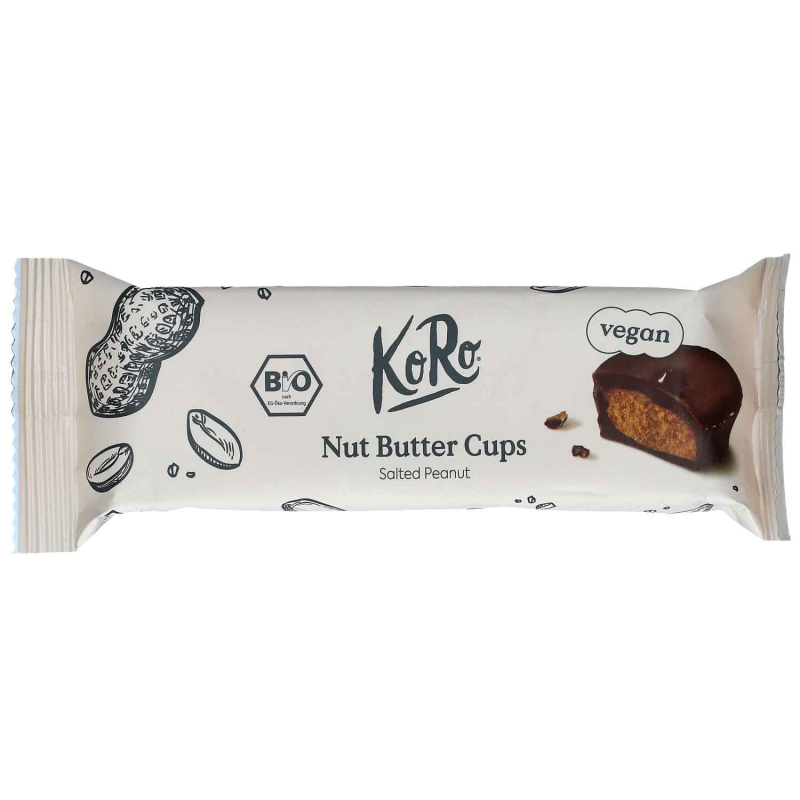  KoRo Bio Nut Butter Cups Salted Peanut 3x13g 