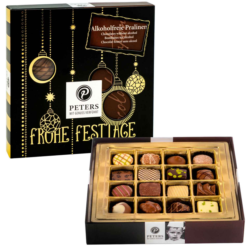  Peters Frohe Festtage Alkoholfreie Pralinen 200g 
