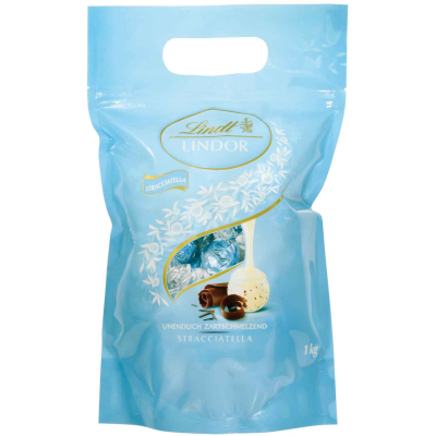  Lindt Lindor Kugeln Stracciatella 1kg 