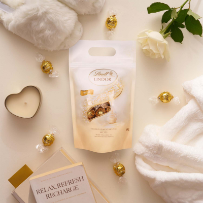  Lindt Lindor Kugeln Weiße Schokolade 1kg 