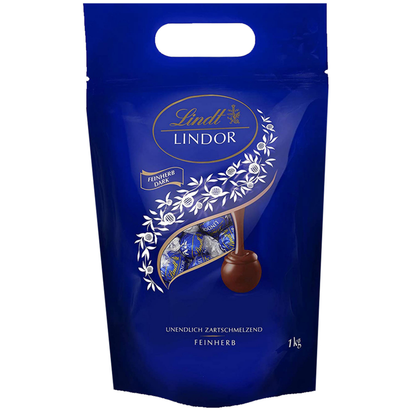  Lindt Lindor Kugeln Feinherb 1kg 