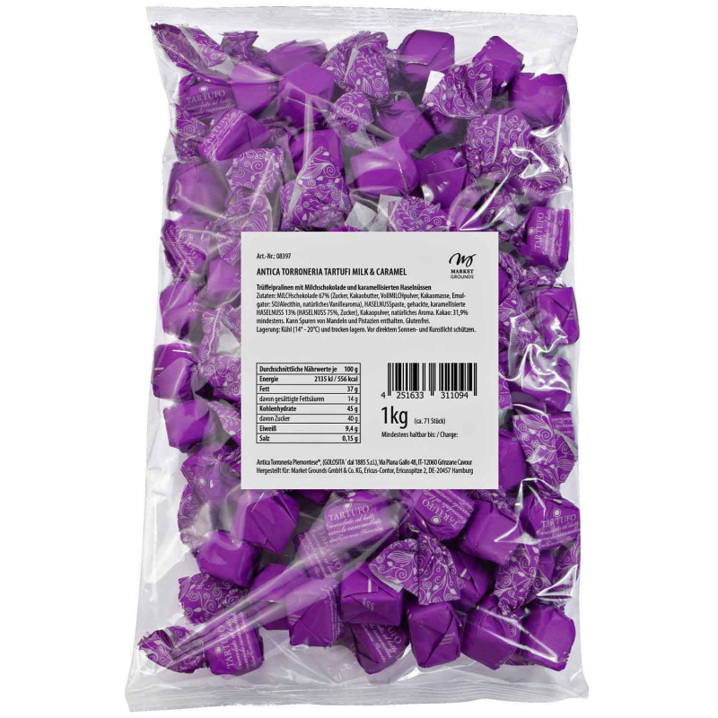  Antica Torroneria Piemontese Tartufi Milk & Caramel 1kg 