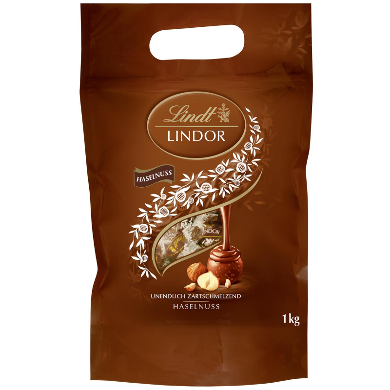  Lindt Lindor Kugeln Vollmilch Haselnuss 1kg 