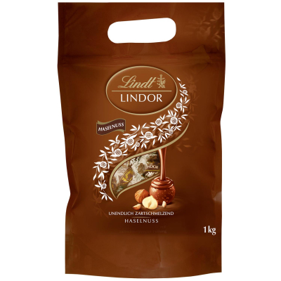  Lindt Lindor Kugeln Vollmilch Haselnuss 1kg 