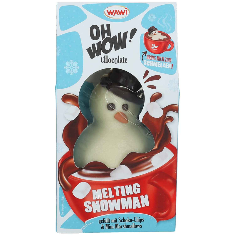  OH WOW! Chocolate Melting Snowman Schoko-Chips Weiß 75g 