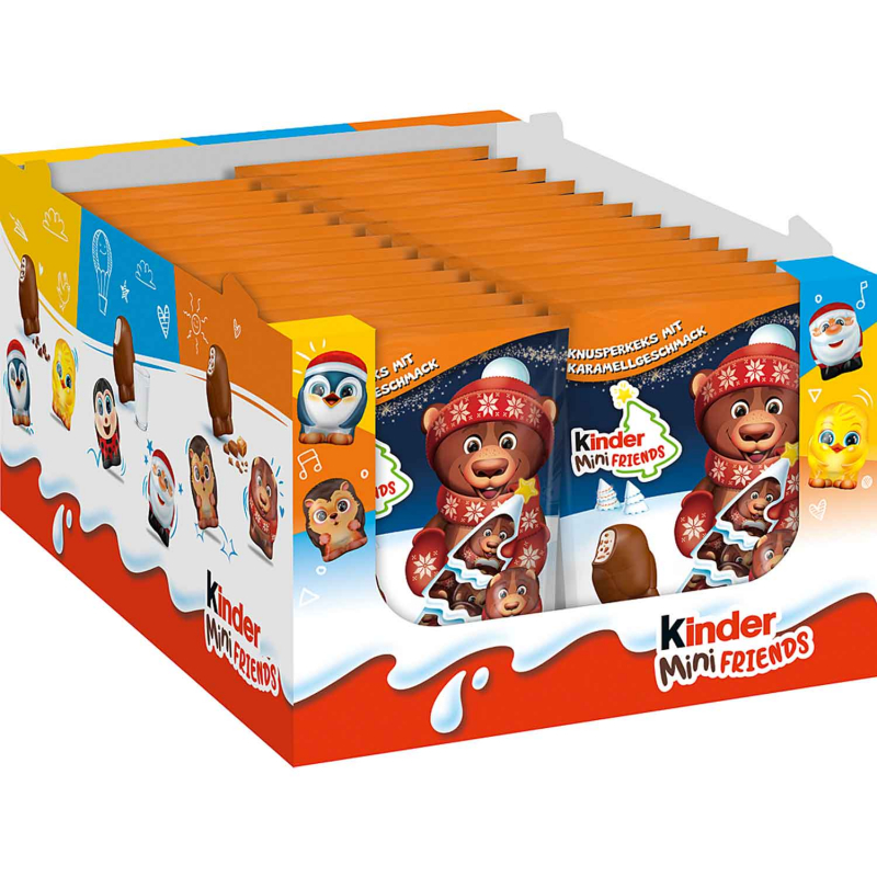  kinder Mini Friends Knusperkeks Karamell 122g 