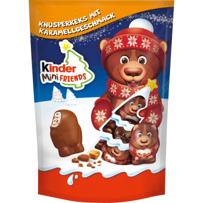  kinder Mini Friends Knusperkeks Karamell 122g 