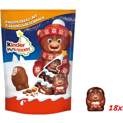  kinder Mini Friends Knusperkeks Karamell 122g 