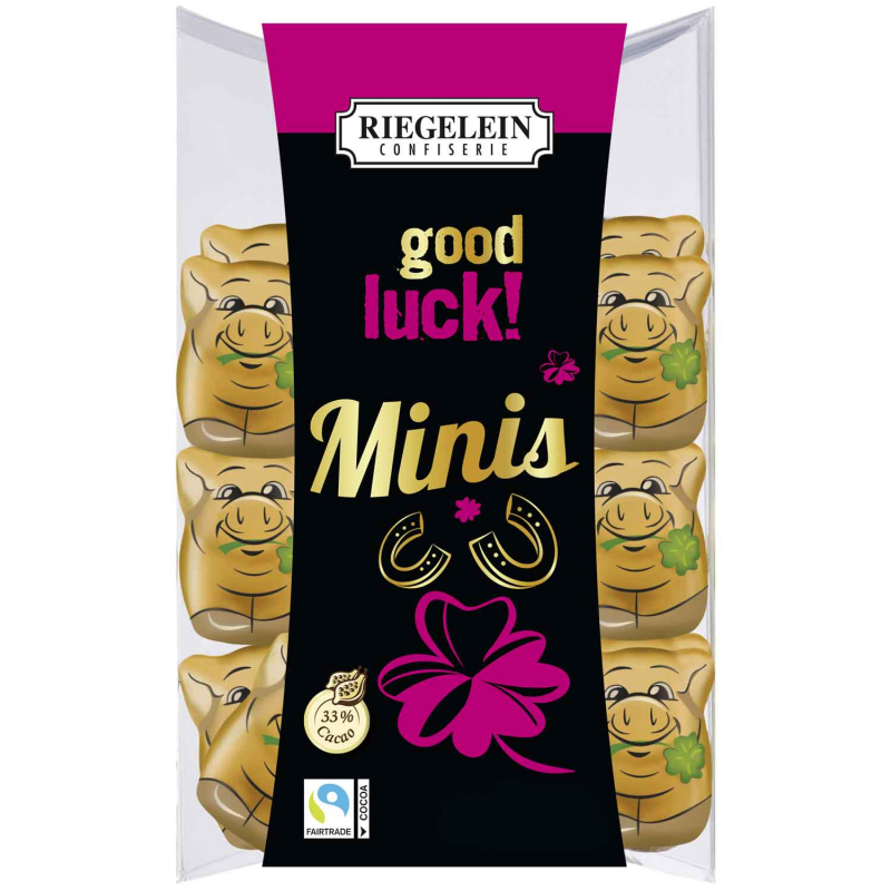  Riegelein Minis Glücksschweinchen 'Good Luck' 100g 