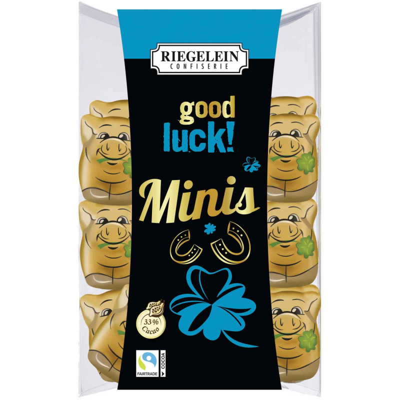  Riegelein Minis Glücksschweinchen 'Good Luck' 100g 