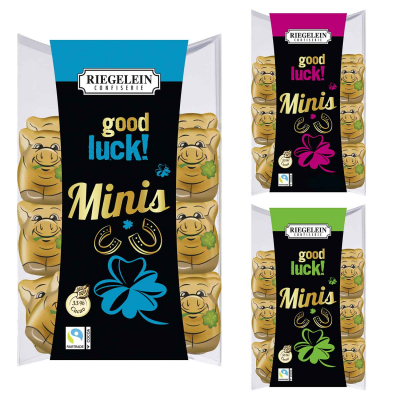  Riegelein Minis Glücksschweinchen 'Good Luck' 100g 