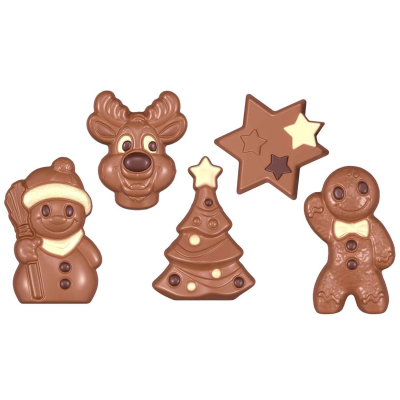  Heilemann Confiserie Geschenkpackung 'Weihnachtsfiguren mit Dekor' 100g 