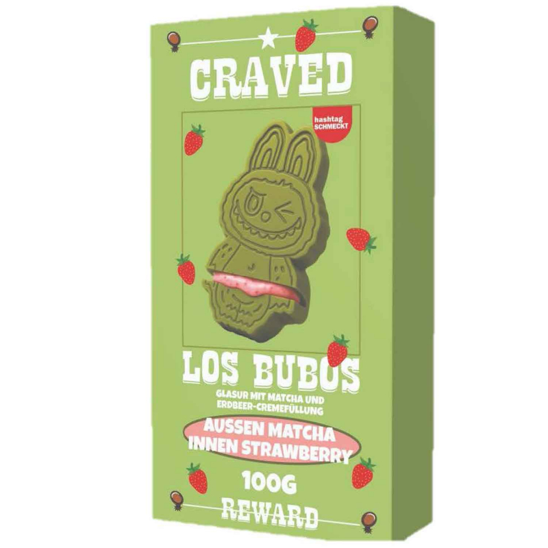  Craved Los Bubos Matcha Strawberry 100g 