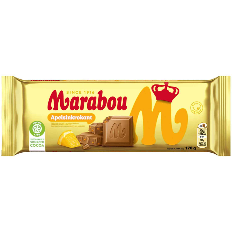  Marabou Apelsinkrokant 170g 