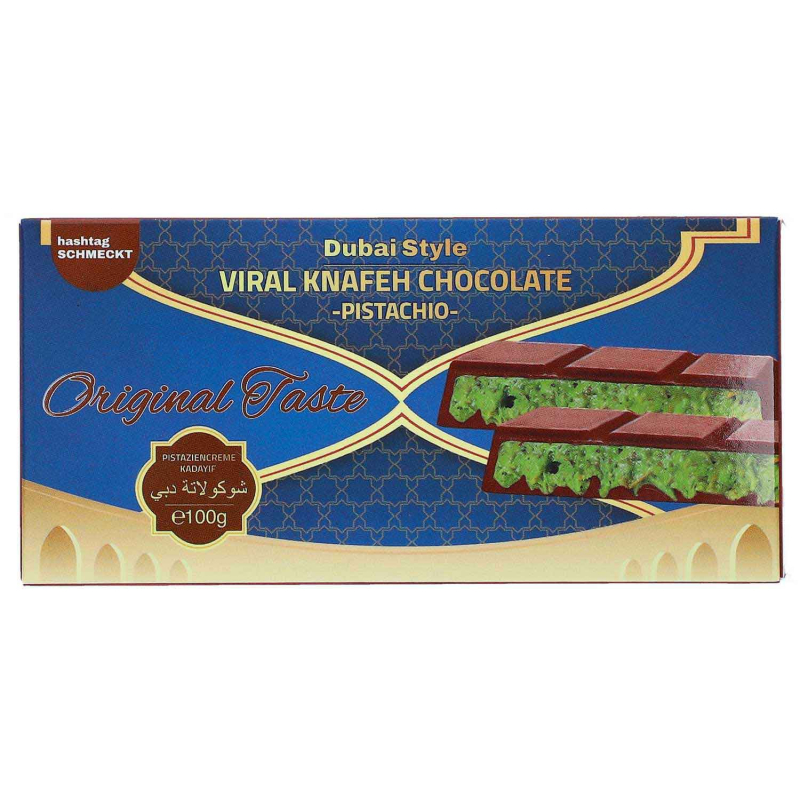  Dubai Style Viral Knafeh Chocolate Pistachio 100g (MHD 29.11.2025) 