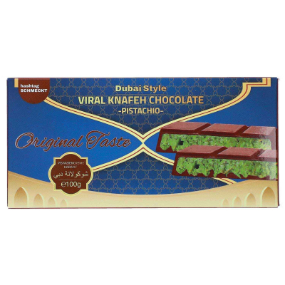  Dubai Style Viral Knafeh Chocolate Pistachio 100g (MHD 29.11.2025) 