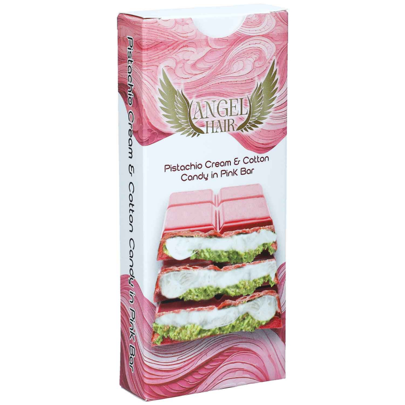  Angel Hair Pistachio Cream & Cotton Candy Pink Bar 80g 