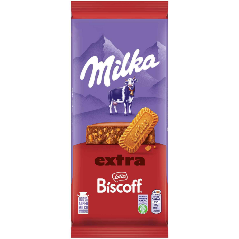  Milka Extra Lotus Biscoff 190g 