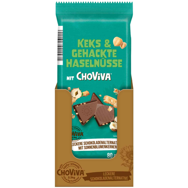  Ludwig Keks & gehackte Haselnüsse mit ChoViva 80g 