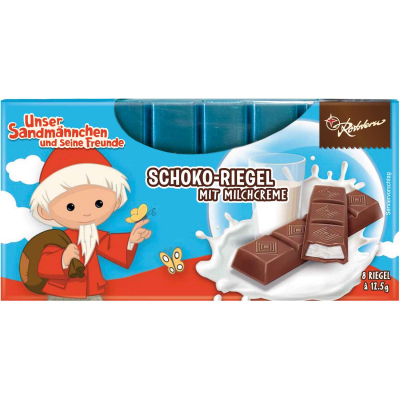  Rotstern Sandmann Schoko-Riegel 8er 