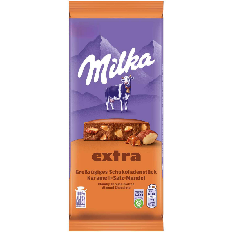  Milka Extra Karamell-Salz-Mandel 190g 