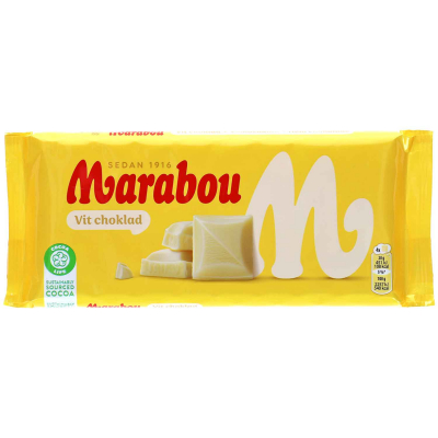  Marabou Vit Choklad 180g 