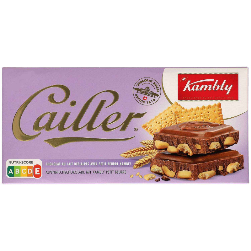  Cailler Kambly Chocolat au Lait des Alpes 180g 