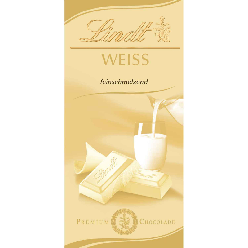  Lindt Weiße Schokolade Tafel 100g 