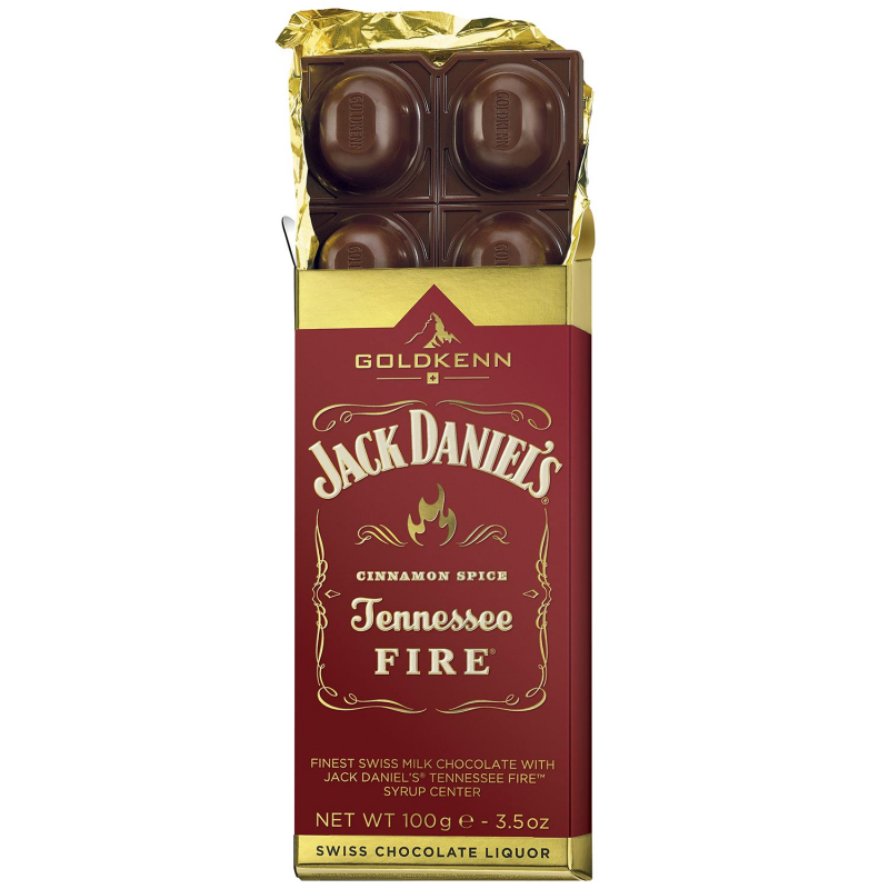  Goldkenn Jack Daniel's Tennessee Fire Cinnamon Spice Chocolate 100g 