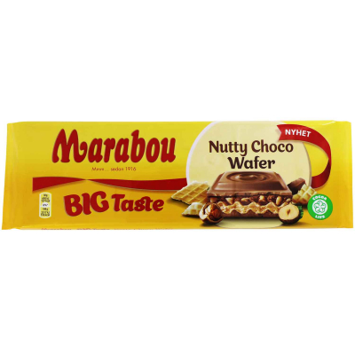  Marabou Big Taste Nutty Choco Wafer 300g 