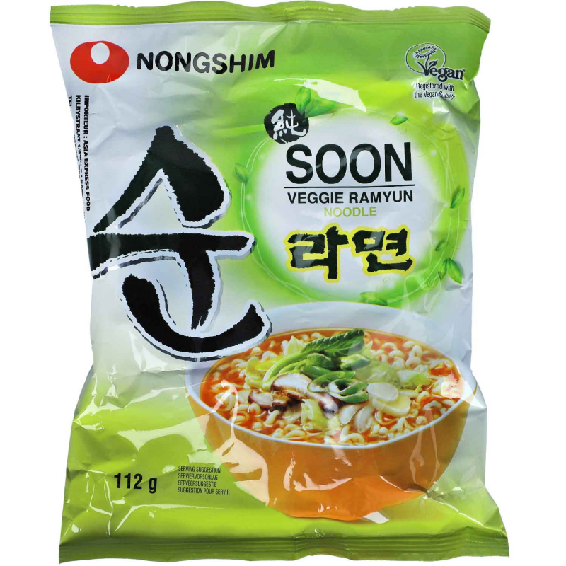  Nongshim Instantnudeln Soon Veggie Ramyun 112g 