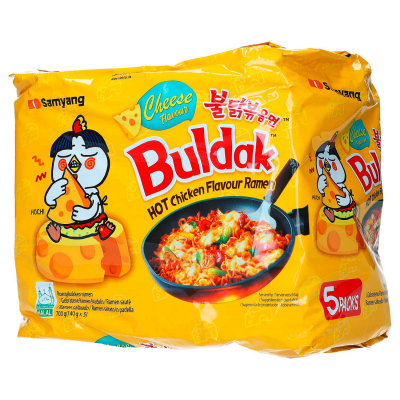  Samyang Buldak Ramen Hot Chicken Cheese 5x140g 