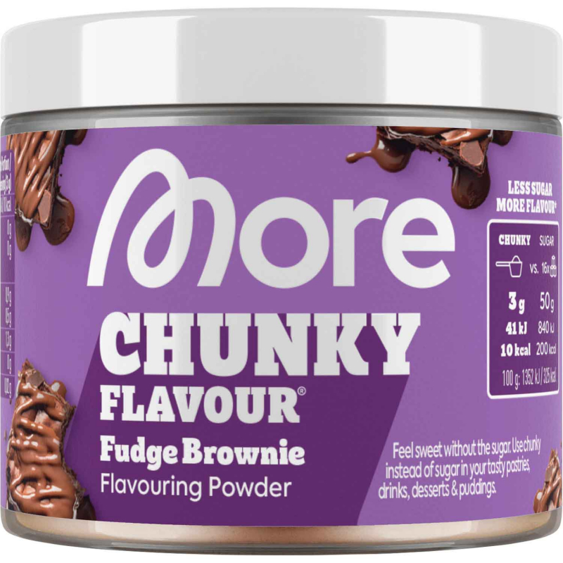  More Chunky Flavour Geschmackspulver Fudge Brownie 90g 