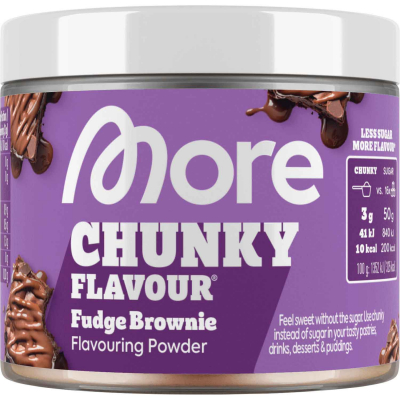  More Chunky Flavour Geschmackspulver Fudge Brownie 90g 