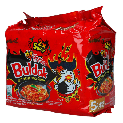  Samyang Buldak Ramen Hot Chicken Double Spicy 5x140g 