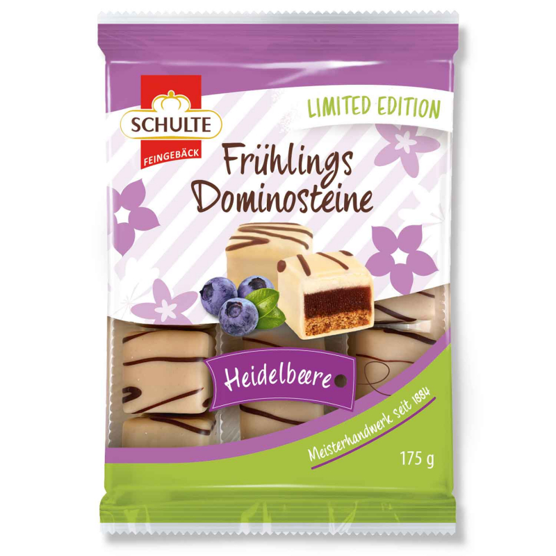 Schulte Frühlings Dominosteine Heidelbeere 175g