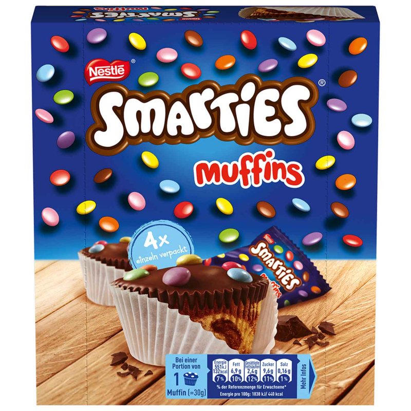 Smarties Muffins 4x30g