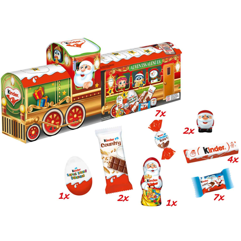 kinder Mix 3D-Zug adventi naptár