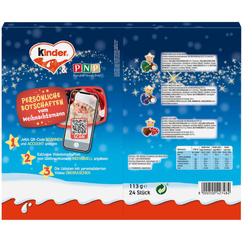 kinder Mix Klapp adventi naptár