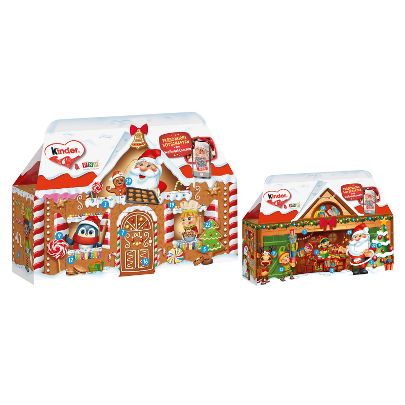 kinder Mix 3D-Haus adventi naptár