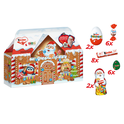 kinder Mix 3D-Haus adventi naptár